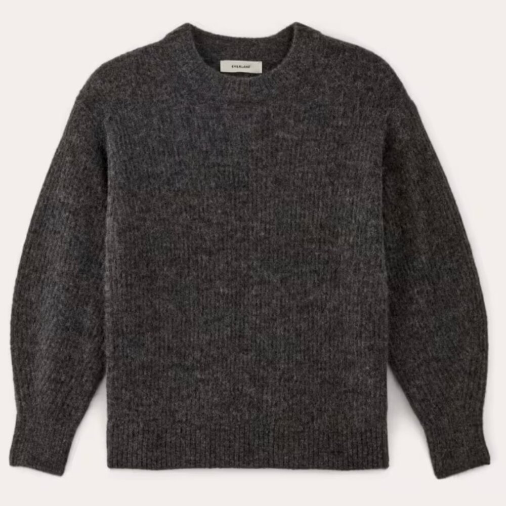 Charcoal gray wool sweater by Everlane (L)